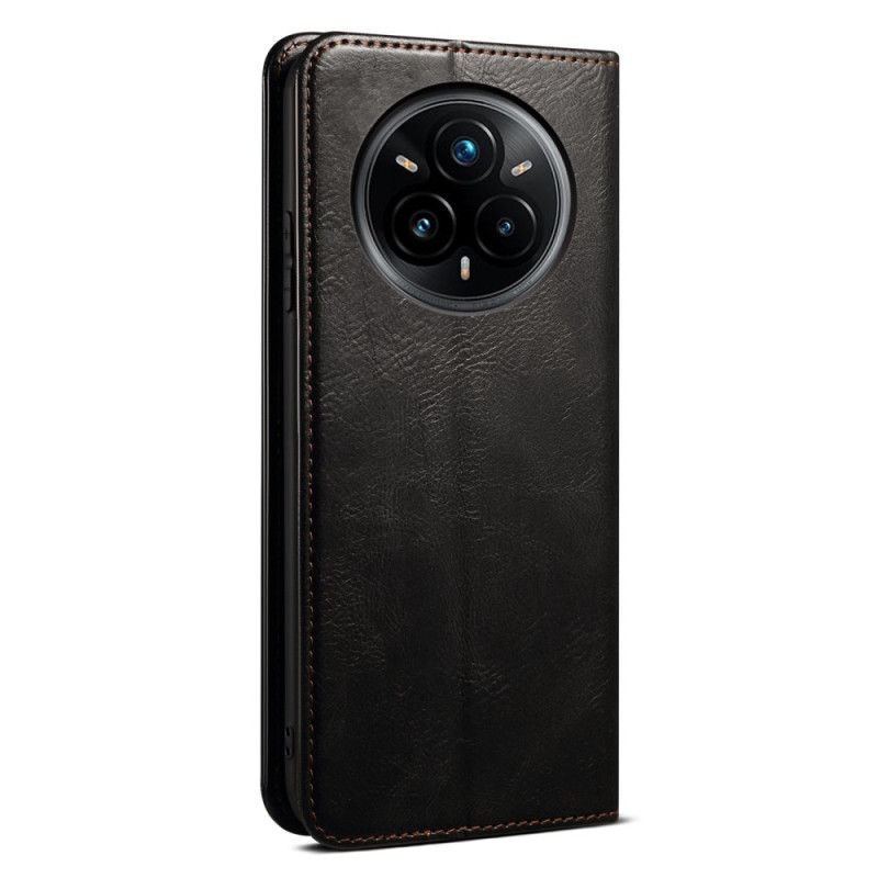 Folio Deksel Lær Realme 14 Pro 5g Mobildeksel Vokset Imitert Skinn