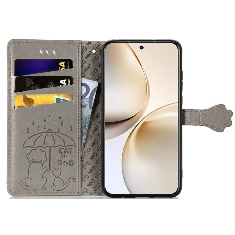 Folio Deksel Realme 14 Pro 5g Animerte Dyr Beskyttelse Deksel