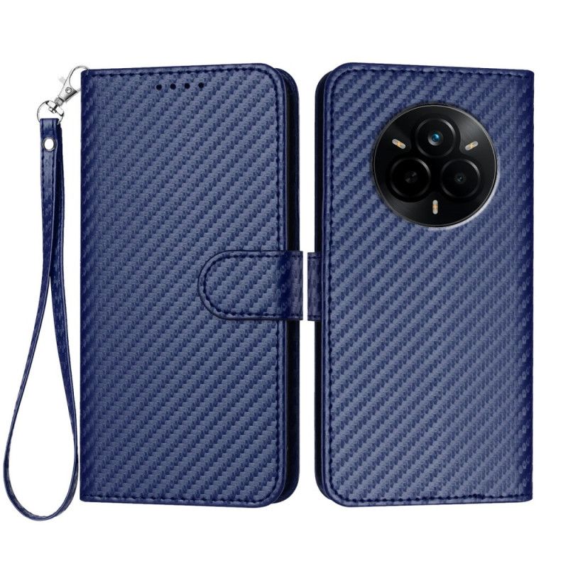 Folio Deksel Realme 14 Pro 5g Karbonfiber Beskyttelse Deksel