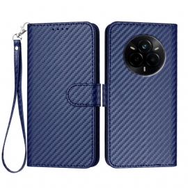 Folio Deksel Realme 14 Pro 5g Karbonfiber Beskyttelse Deksel