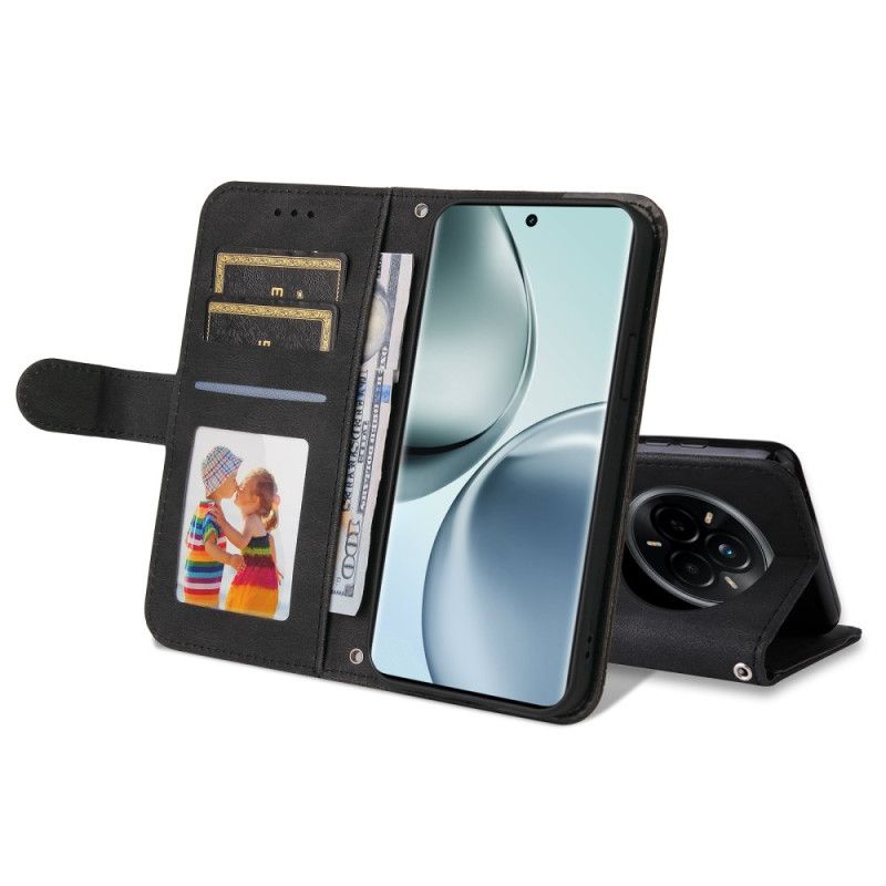 Folio Deksel Realme 14 Pro 5g Naglete Semsket Skinn-effekt