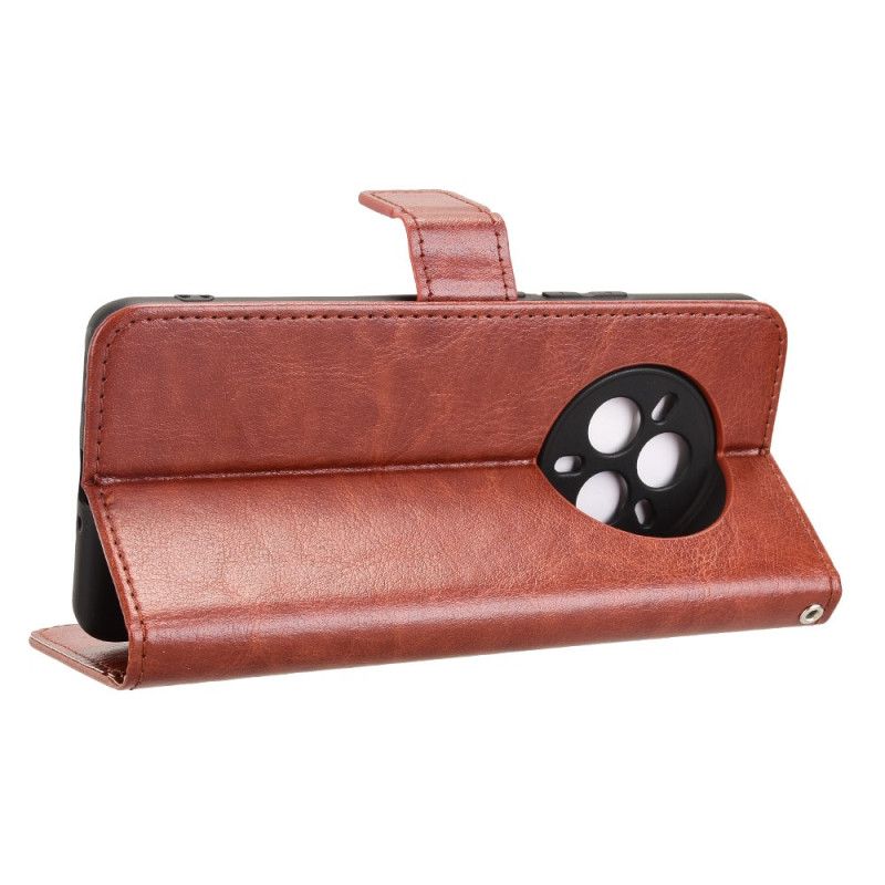 Folio Deksel Realme 14 Pro 5g Prangende Imitasjon I Skinn Beskyttelse Deksel