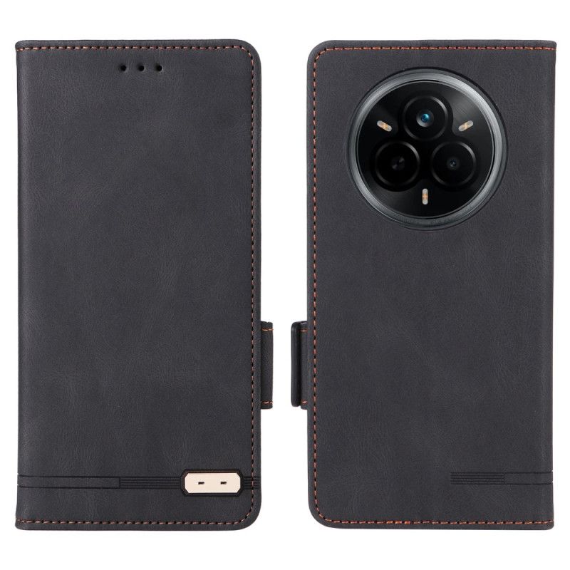 Folio Deksel Realme 14 Pro 5g Retro Semsket Skinn-effekt Beskyttelse Deksel