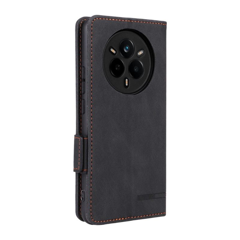 Folio Deksel Realme 14 Pro 5g Retro Semsket Skinn-effekt Beskyttelse Deksel