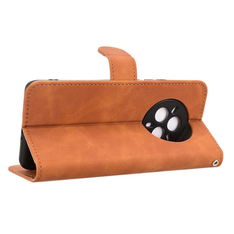 Folio Deksel Til Realme 14 Pro 5g Semsket Skinn-effekt