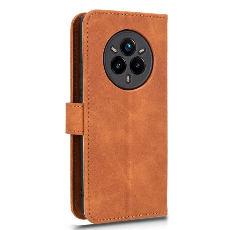 Folio Deksel Til Realme 14 Pro 5g Semsket Skinn-effekt