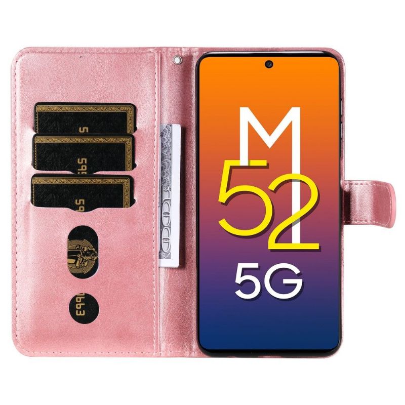 Lærdeksel Til Samsung Galaxy M52 5G Lommebok Lærdeksel Elena Lommebok