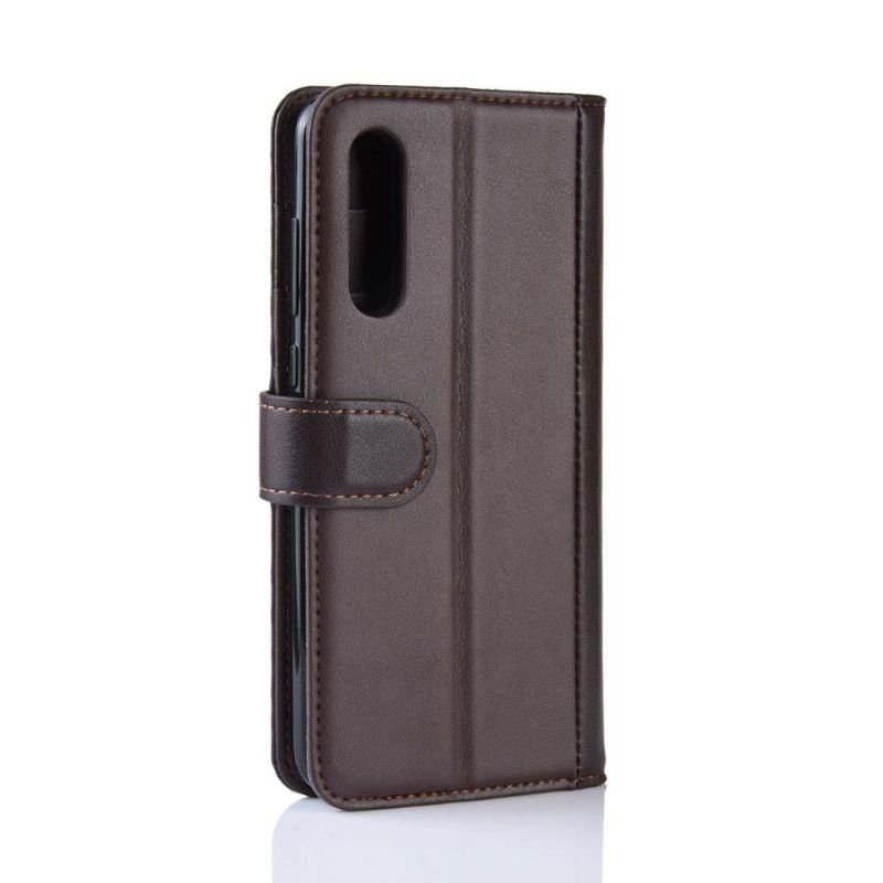 Etui Til Xiaomi Mi 9 SE Originalitet Premium Skinnkortholder - Brun