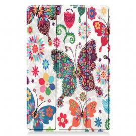 Beskyttelse Deksel Til Samsung Galaxy Tab S8 / Tab S7 Vintage Blomsterpennholder