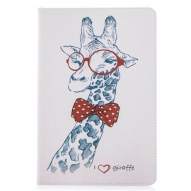 Lærdeksel Til Samsung Galaxy Tab S8 / Tab S7 Giraffe Print Mønster
