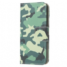 Folio Deksel Til Samsung Galaxy M12 / A12 Militær Kamuflasje