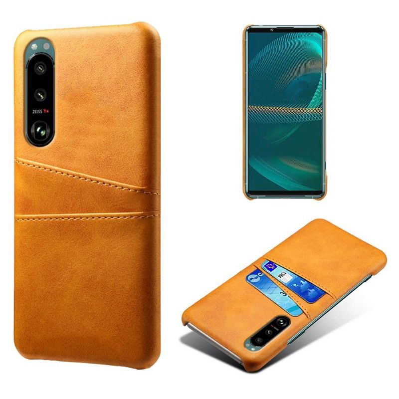 Deksel Til Sony Xperia 5 III Melody Leather Effect Card Holder