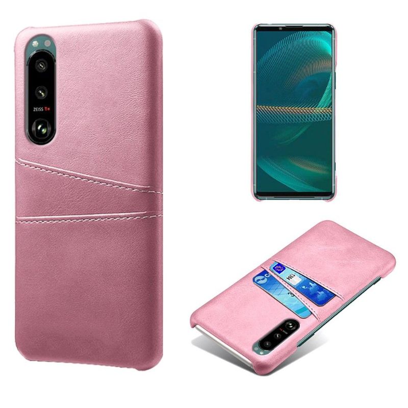 Deksel Til Sony Xperia 5 III Melody Leather Effect Card Holder