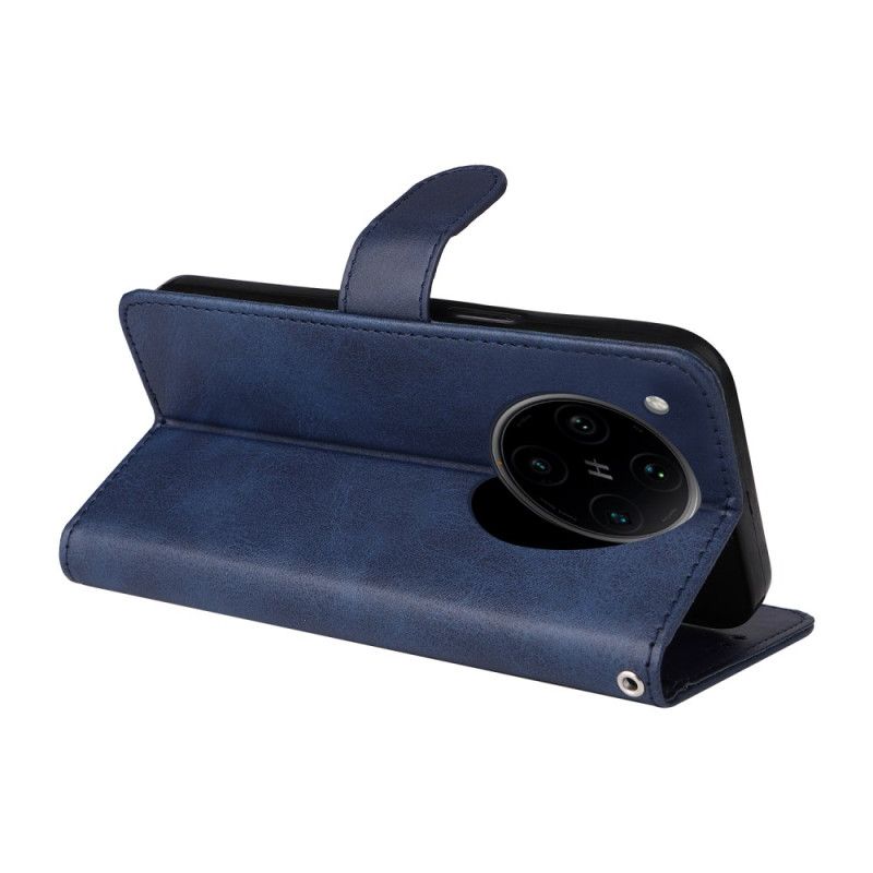 Folio Deksel Oppo Reno 13 Pro 5g Rem I Vanlig Kunstskinn