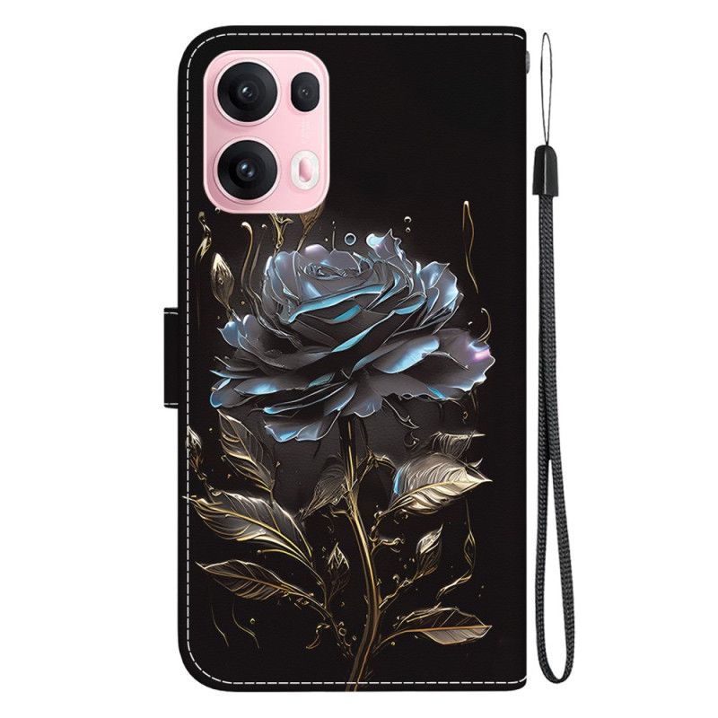 Folio Deksel Oppo Reno 13 Pro 5g Svart Rose
