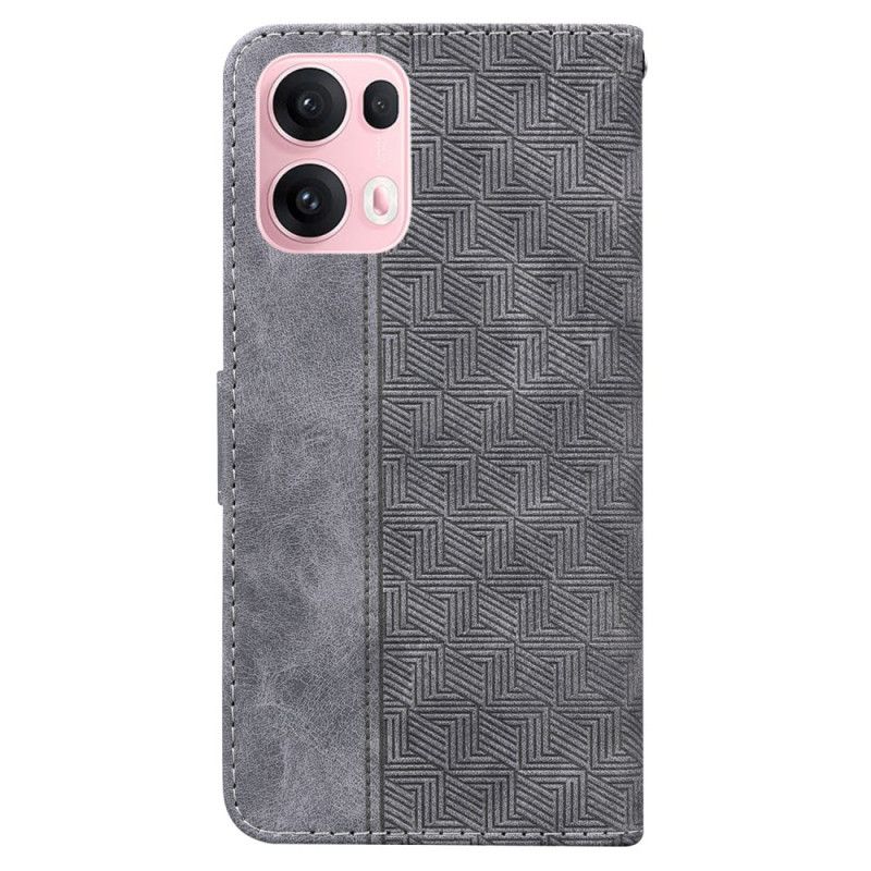 Folio Deksel Til Oppo Reno 13 Pro 5g Vevd Mønster