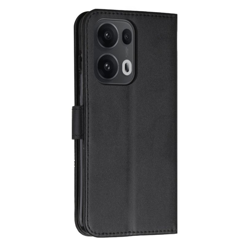 Lærdeksel Folio Deksel Oppo Reno 13 Pro 5g Mobildeksel Designlinjer