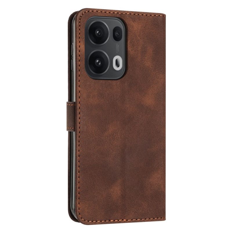 Lærdeksel Folio Deksel Oppo Reno 13 Pro 5g Mobildeksel Linjer