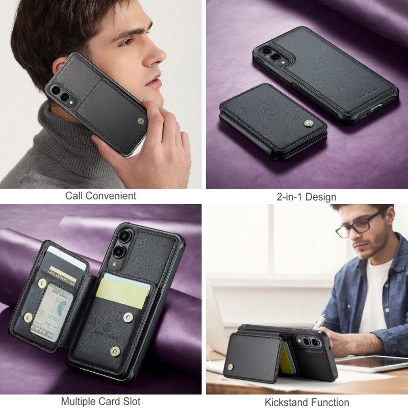 Deksel Samsung Galaxy S25 5g Edge Avtakbar Magnetisk Kortholder Fra Jeehood Beskyttelse Deksel