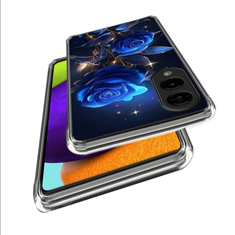 Deksel Samsung Galaxy S25 5g Edge Blå Roser Beskyttelse Deksel