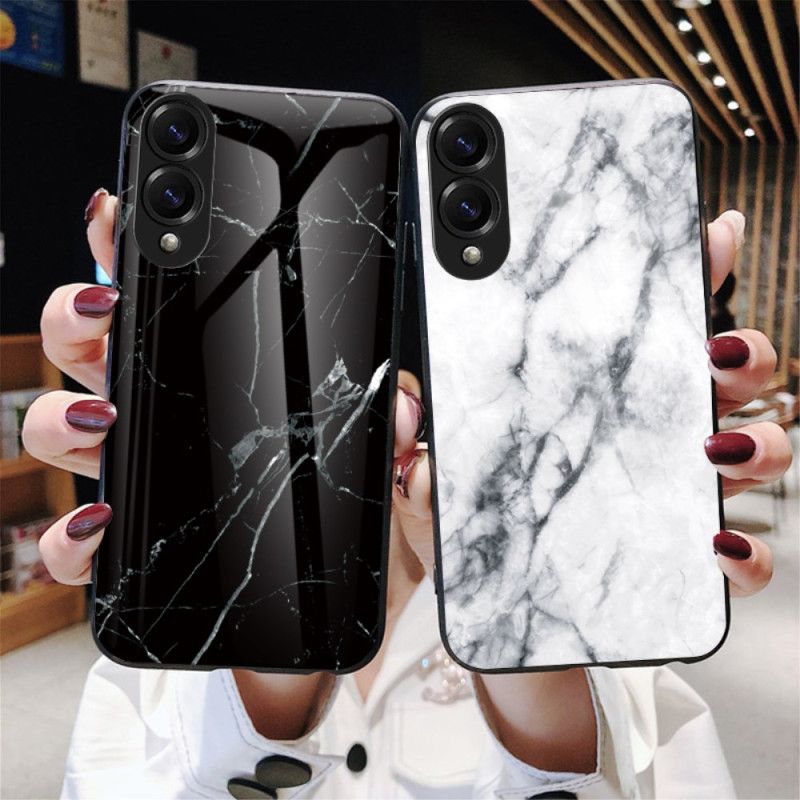 Deksel Samsung Galaxy S25 5g Edge Herdet Marmorglass