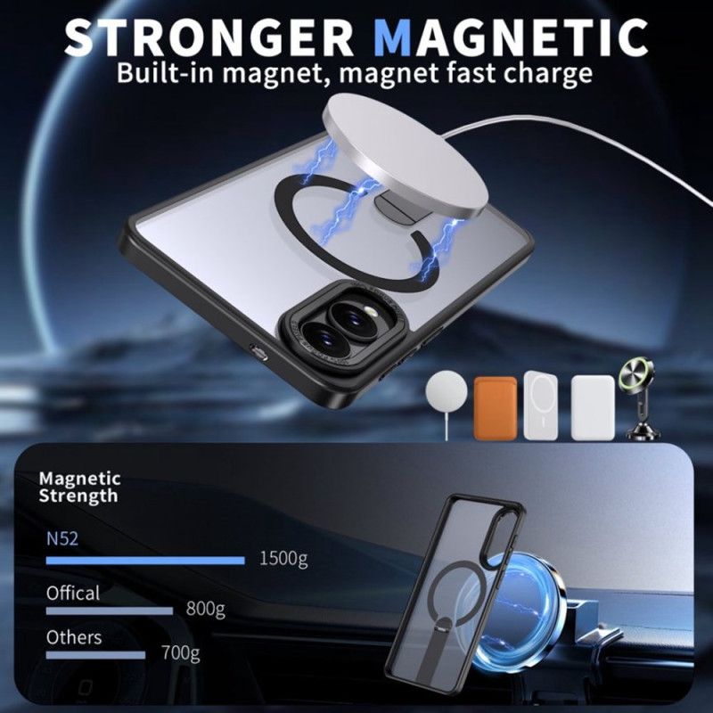 Deksel Samsung Galaxy S25 5g Edge Kompatibel Med Magsafe Med Integrert Stativ