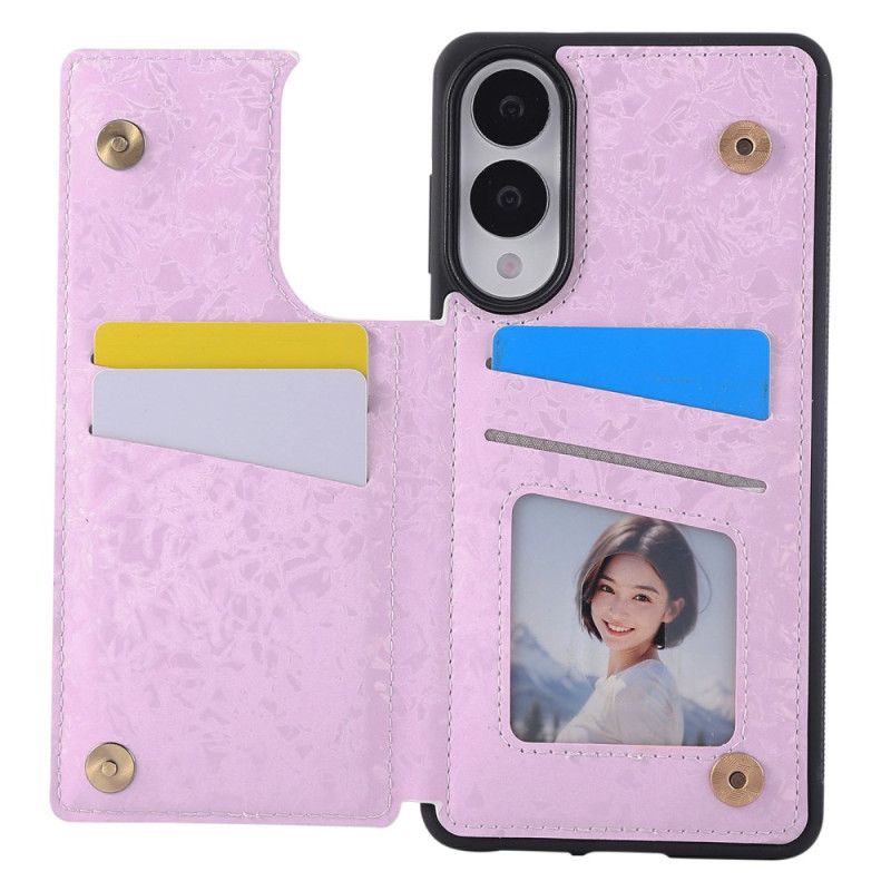 Deksel Samsung Galaxy S25 5g Edge Kortholder Med Blomstermønster