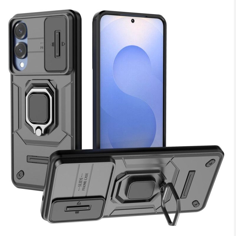 Deksel Samsung Galaxy S25 5g Edge Slitesterk Ring Med Linsebeskytter