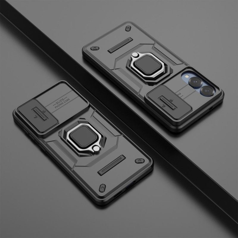 Deksel Samsung Galaxy S25 5g Edge Slitesterk Ring Med Linsebeskytter