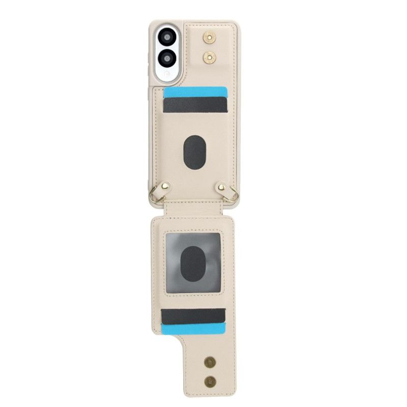 Deksel Til Samsung Galaxy S25 5g Edge Kortholder Med Stropp Og Skulderstropp