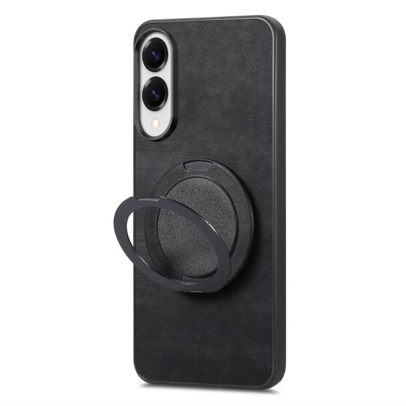 Deksel Til Samsung Galaxy S25 5g Edge Semsket Skinneffekt Med Roterende Stativ