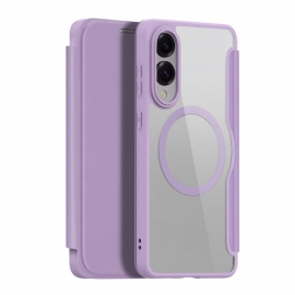 Folio Deksel Lær Samsung Galaxy S25 5g Edge Mobildeksel Dux Ducis Pro-seriens Deksel X