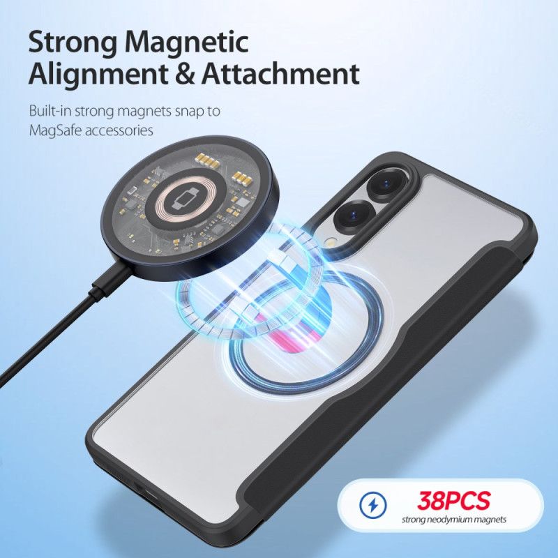 Folio Deksel Lær Samsung Galaxy S25 5g Edge Mobildeksel Dux Ducis Pro-seriens Deksel X