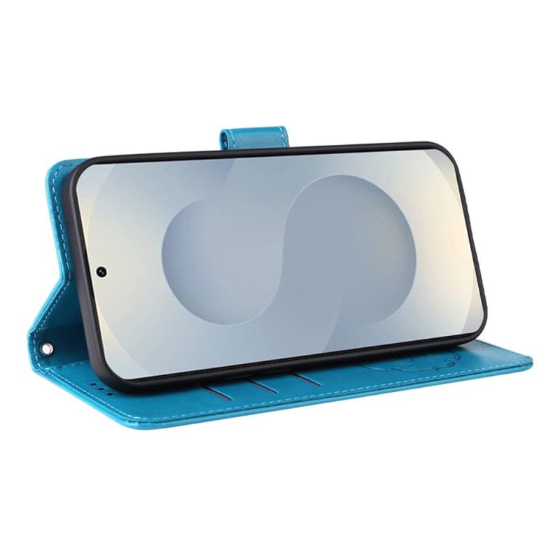 Folio Deksel Samsung Galaxy S25 5g Edge Blomsterprint