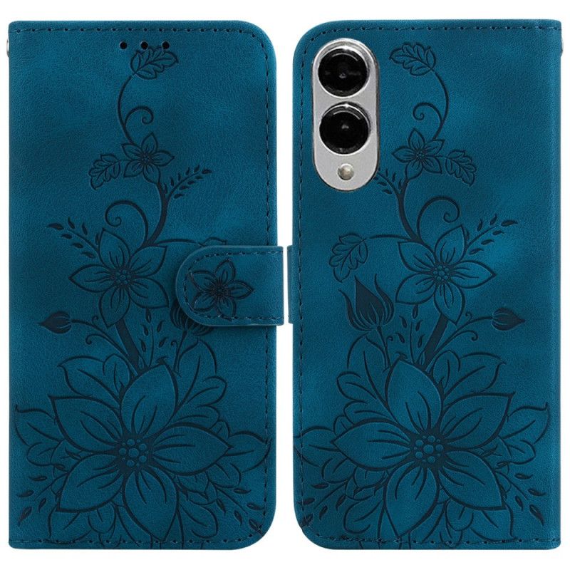 Folio Deksel Samsung Galaxy S25 5g Edge Blomsterprint Beskyttelse Deksel