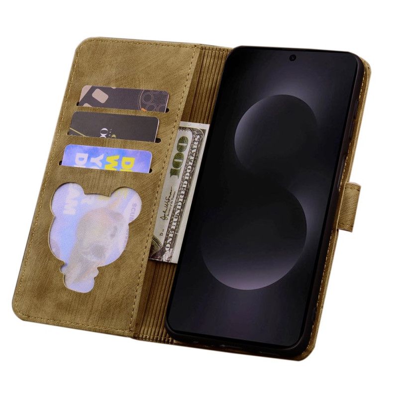 Folio Deksel Samsung Galaxy S25 5g Edge Kattescene Beskyttelse Deksel