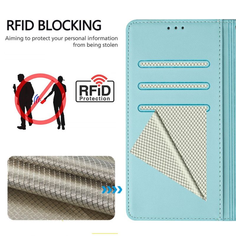 Folio Deksel Samsung Galaxy S25 5g Edge Rfid-beskyttelse Beskyttelse Deksel