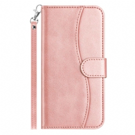 Folio Deksel Samsung Galaxy S25 5g Edge Stroppdesign Beskyttelse Deksel