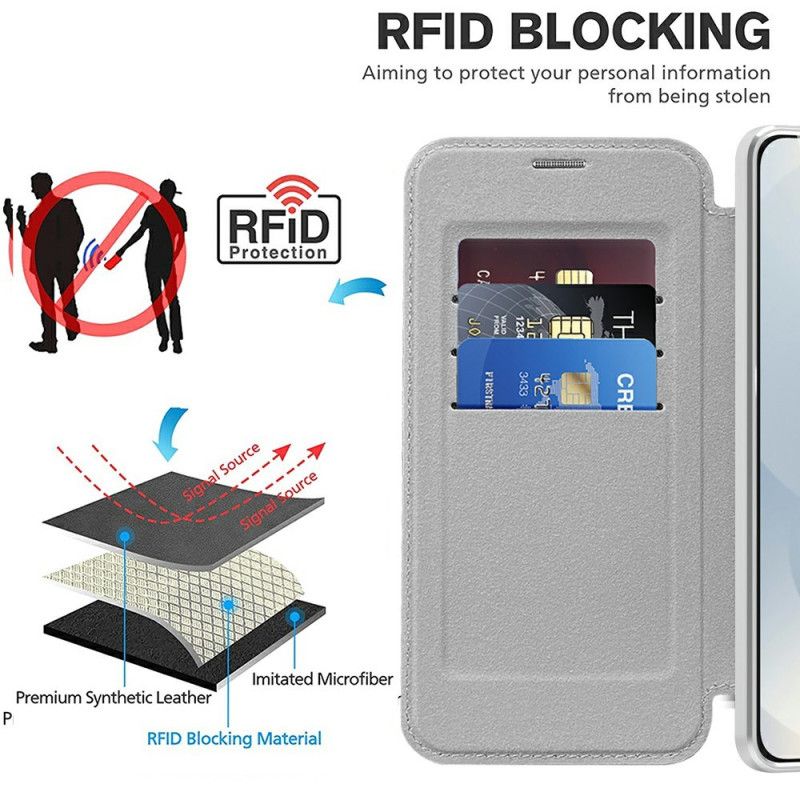 Folio Deksel Samsung Galaxy S25 5g Edge Vattert Magsafe-kompatibel