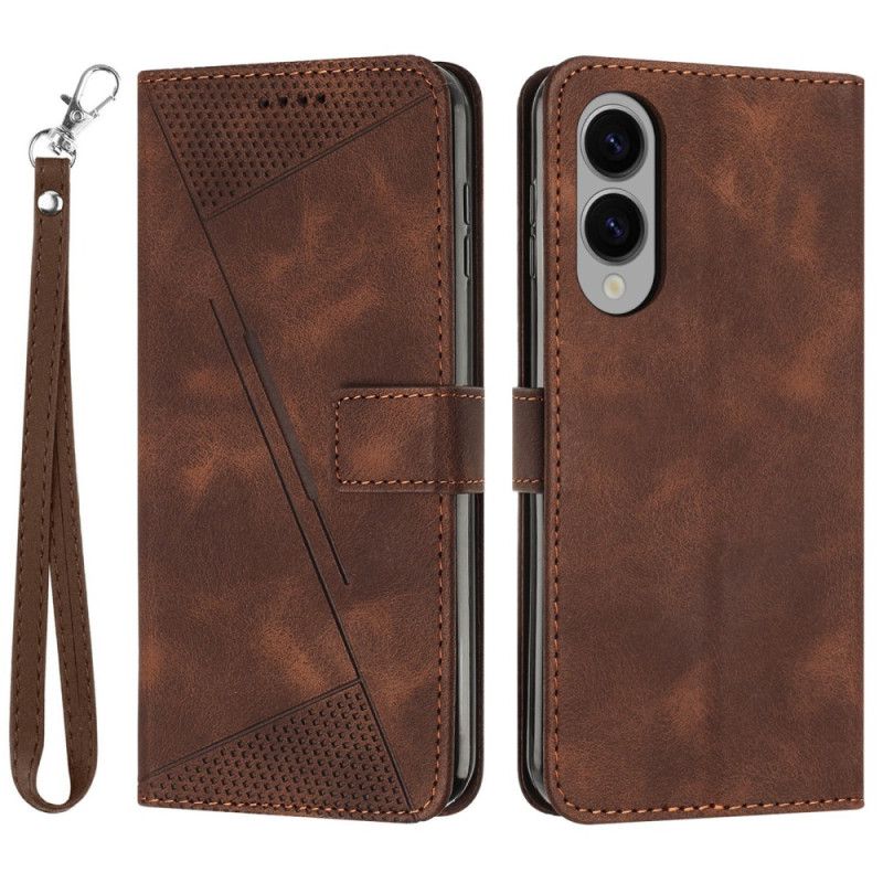 Folio Deksel Til Samsung Galaxy S25 5g Edge Geometrisk Design