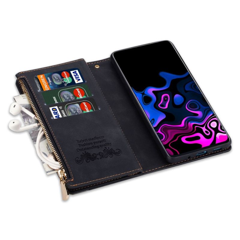 Folio Deksel Til Samsung Galaxy S25 5g Edge Lommebok Med Diamantmønster