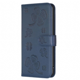 Lærdeksel Folio Deksel Samsung Galaxy S25 5g Edge Kløvermønster