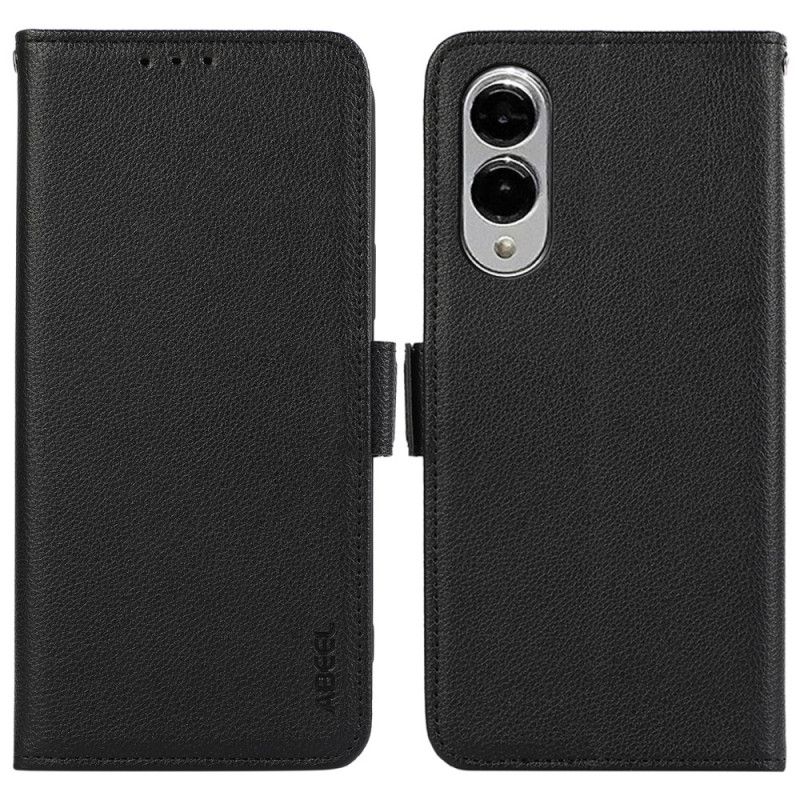 Lærdeksel Folio Deksel Samsung Galaxy S25 5g Edge Mobildeksel Abeel Rfid-beskyttelse