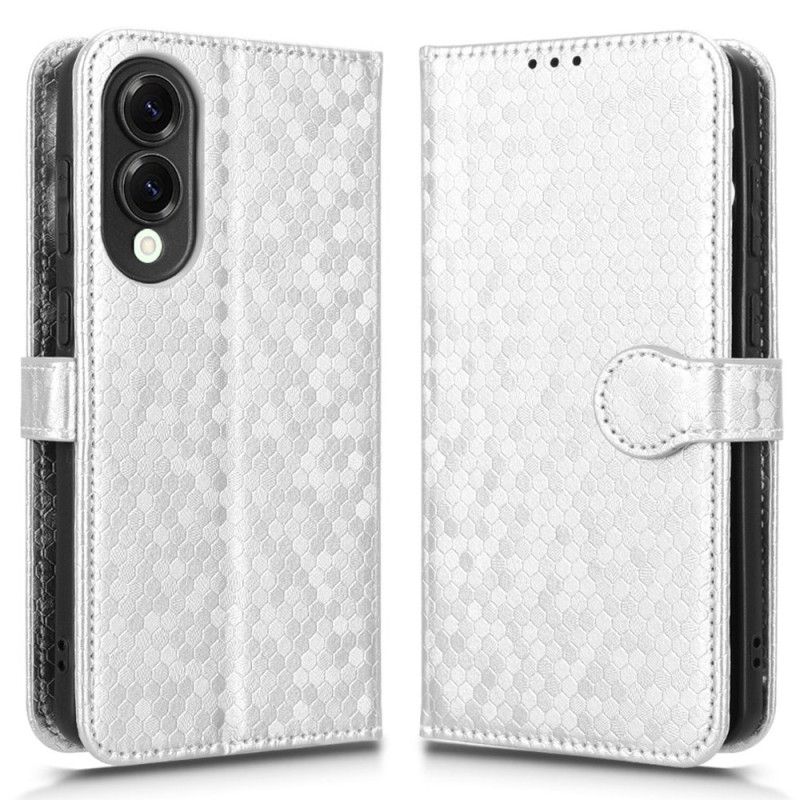 Lærdeksel Folio Deksel Samsung Galaxy S25 5g Edge Mobildeksel Glitterprikker