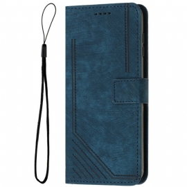 Lærdeksel Folio Deksel Samsung Galaxy S25 5g Edge Mobildeksel Retrodesign