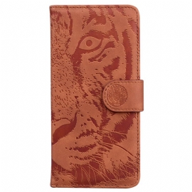 Lærdeksel Folio Deksel Samsung Galaxy S25 5g Edge Tigerprint
