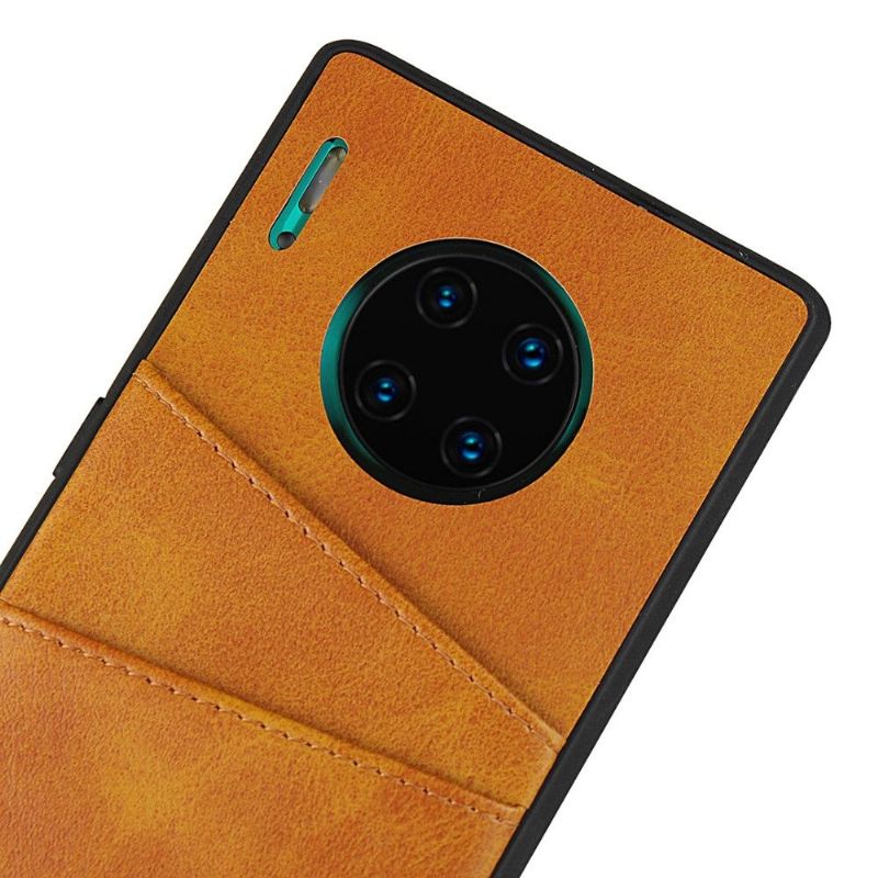 Deksel Til Huawei Mate 30 Pro Skinneffektkortholder