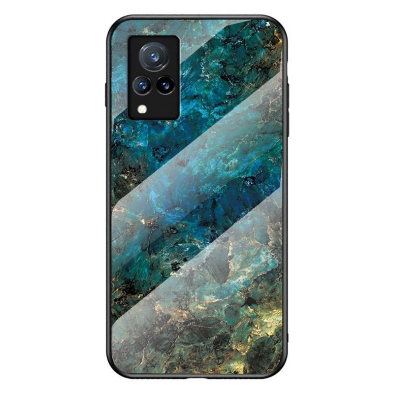 Deksel Til Vivo V21 5G Originalitet Ocean Marble Glass Back