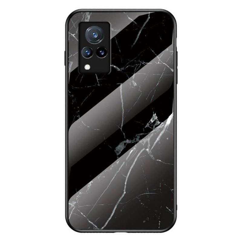 Mobildeksel Til Vivo V21 5G Lina Marmor Glass Bakside