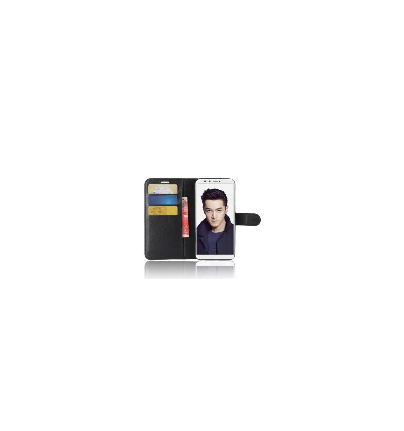 Folio Deksel Til Honor 9 Lite Lommebok Skinnstil